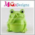 OEM Low Price Ceramic Frog with Crown Piggy Bank